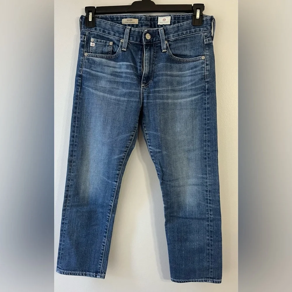 AG-Adriano Goldschmied The Drew straight leg boyfriend jean size 26R cropped - Picture 6 of 11